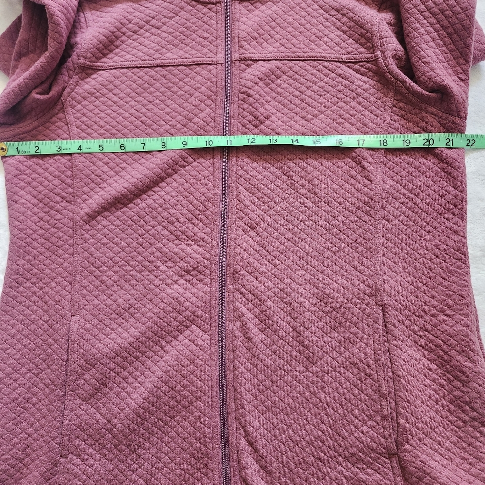 L.L. BEAN Women's Soft Cozy Light‎ Quilted Hooded Tunic Jacket Mauve Medium - Picture 8 of 16